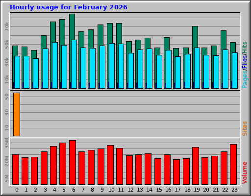 Hourly usage for February 2026 Hourly usage for February 2026